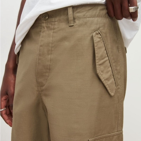 Allsaints Kora Trouser in Washed Khaki - Picture 4 of 9